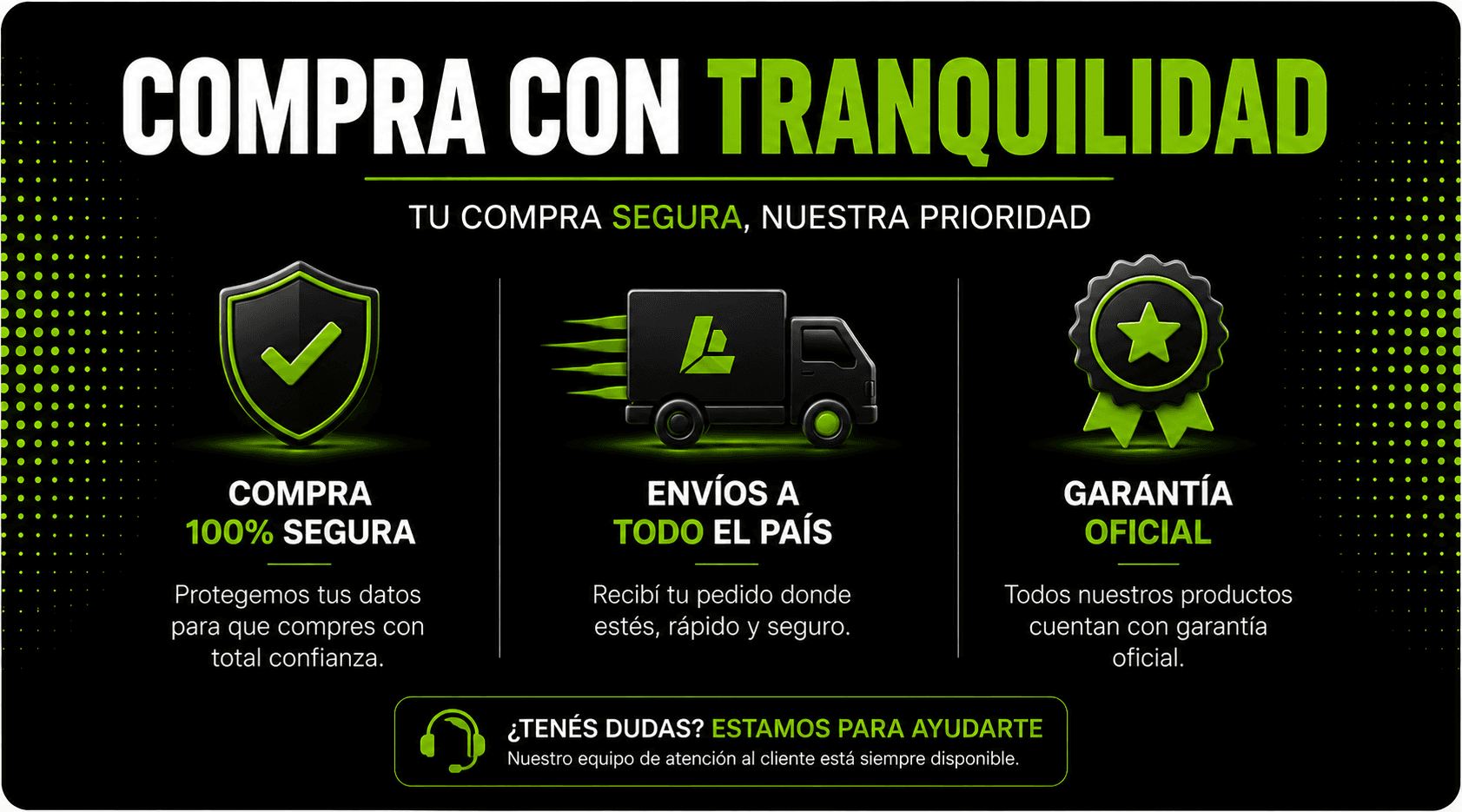 Compra con tranquilidad: compra segura, pago protegido y soporte real